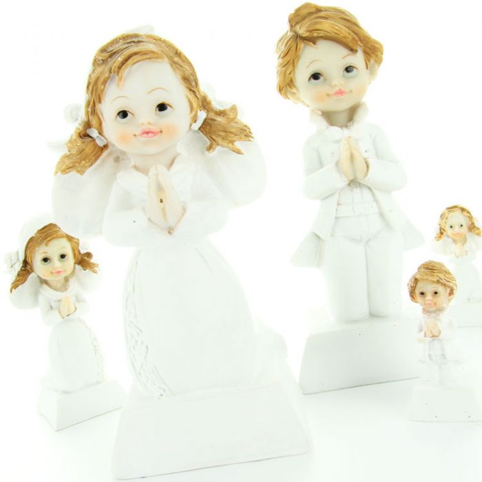 figurine communion gateau fille ou garcon 14cm